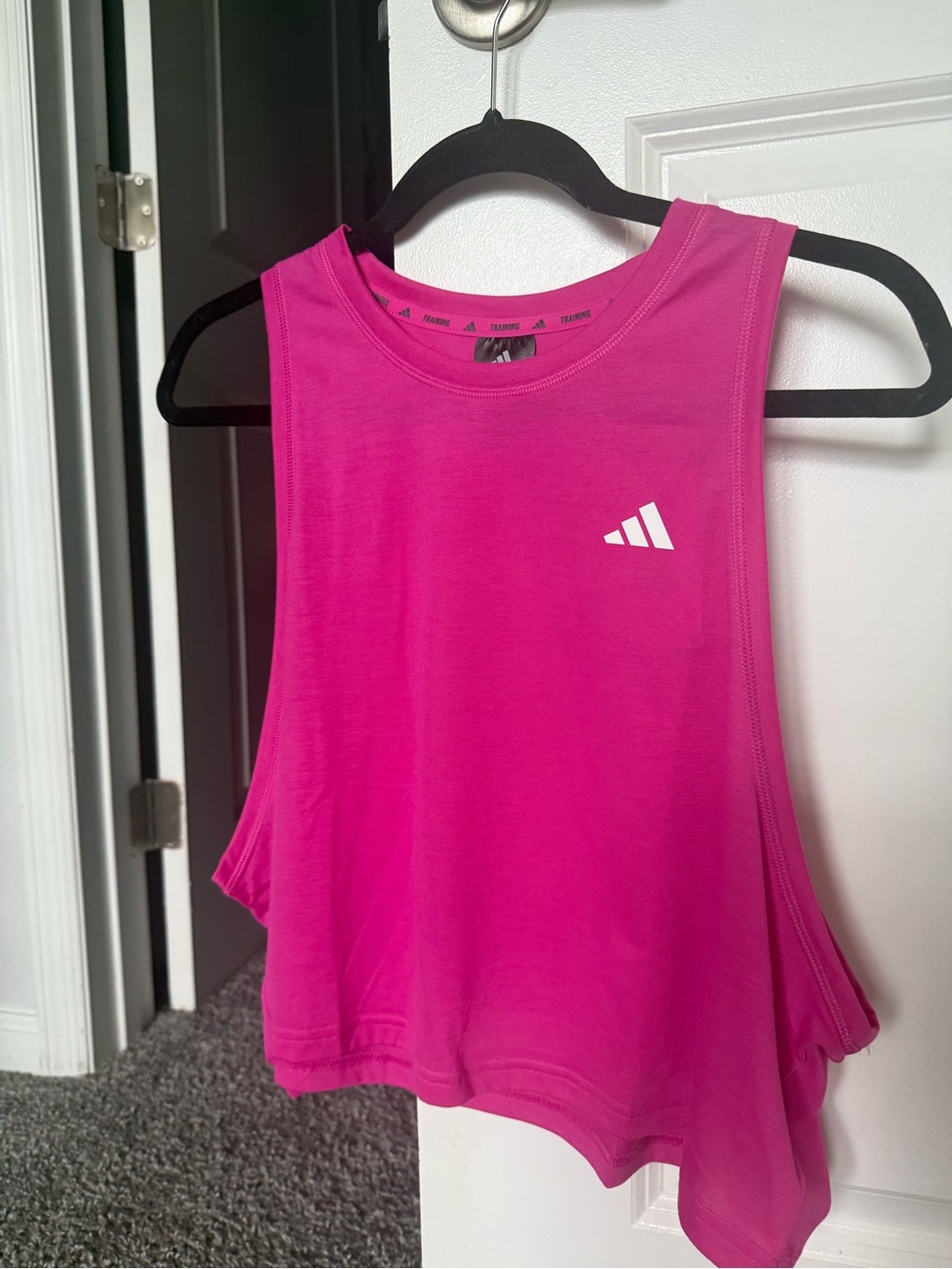NWT Adidas Women's Pink Sleeveless Crop Tank Top